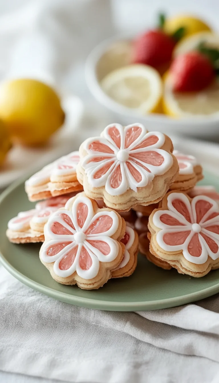 Flower Shaped Strawberry Lemon Sandwich Cookies for Spring Bliss: 7 Best Secrets for Stunning Results - Image 1