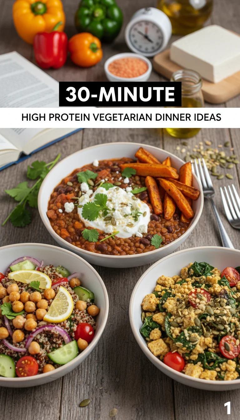 30-minute high protein vegetarian dinner ideas: 10 amazing and life-changing recipes for busy nights - Image 1