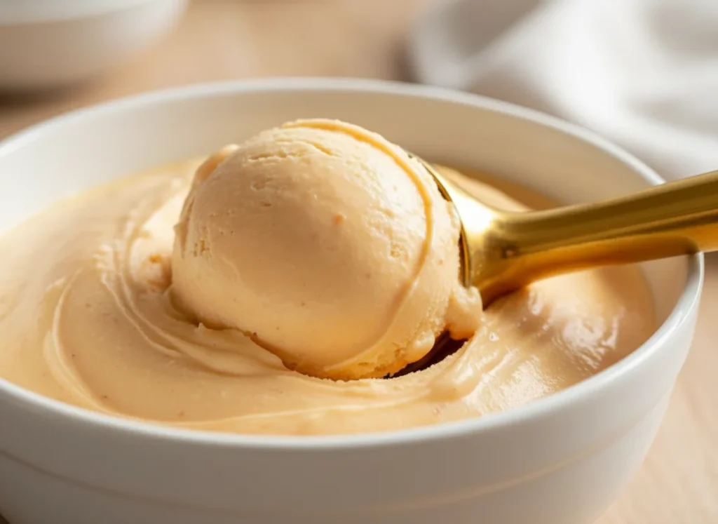 Peachy Buttermilk Sherbet